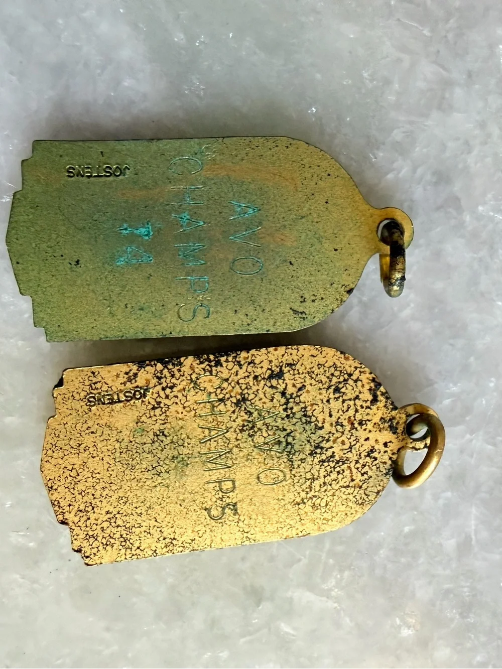 Vintage Gold Tone Golf Cufflink, Tie Tack Set and pendants